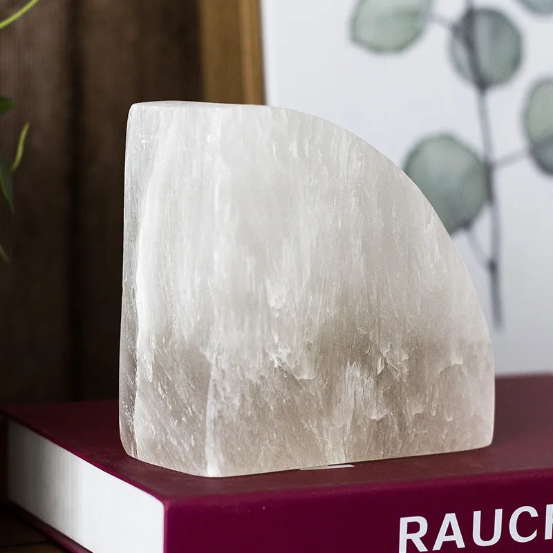 Elegant White Onyx 1-Piece Bookend