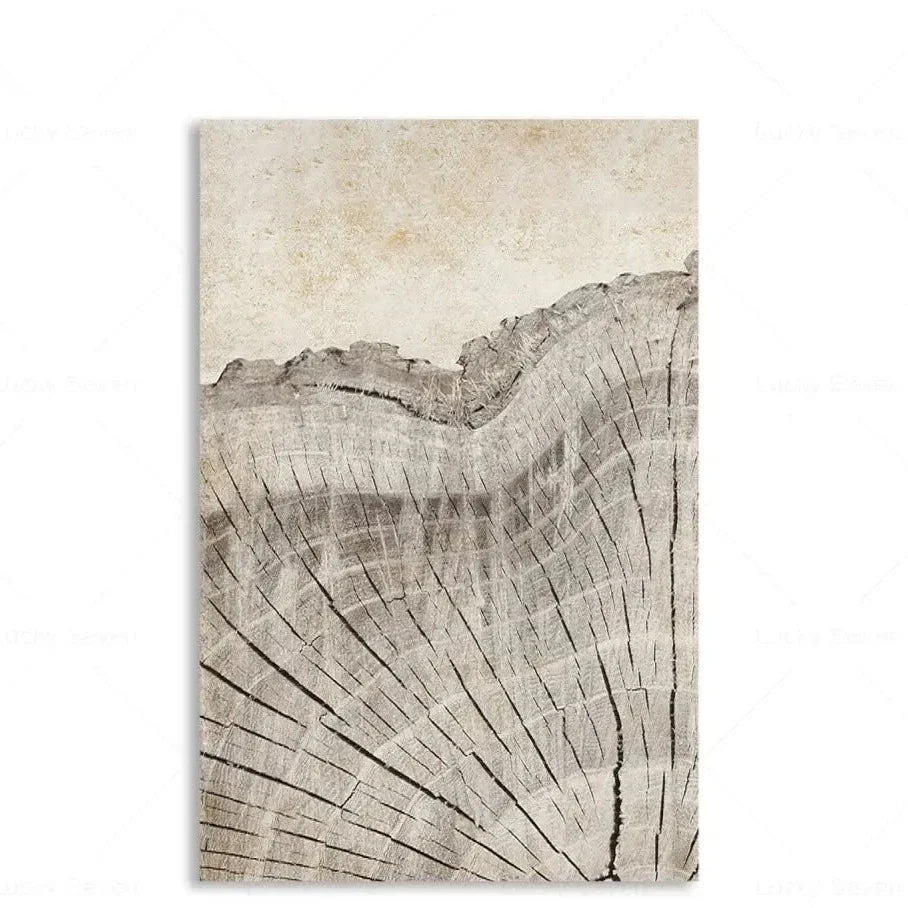 Abstract Tree Ring Canvas Wall Art