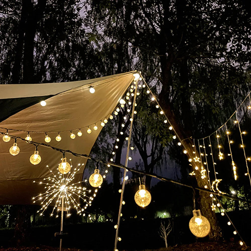Solar-Powered Twinkle Lights