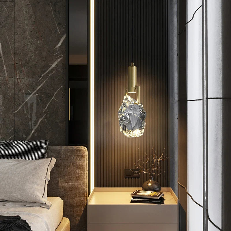 Crystal Pendant Light - Elegant Sparkling Ceiling Fixture