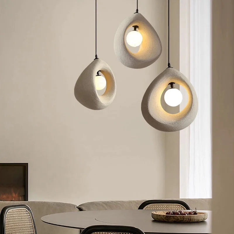 Wabi-Sabi Tear Drop Pendant Light