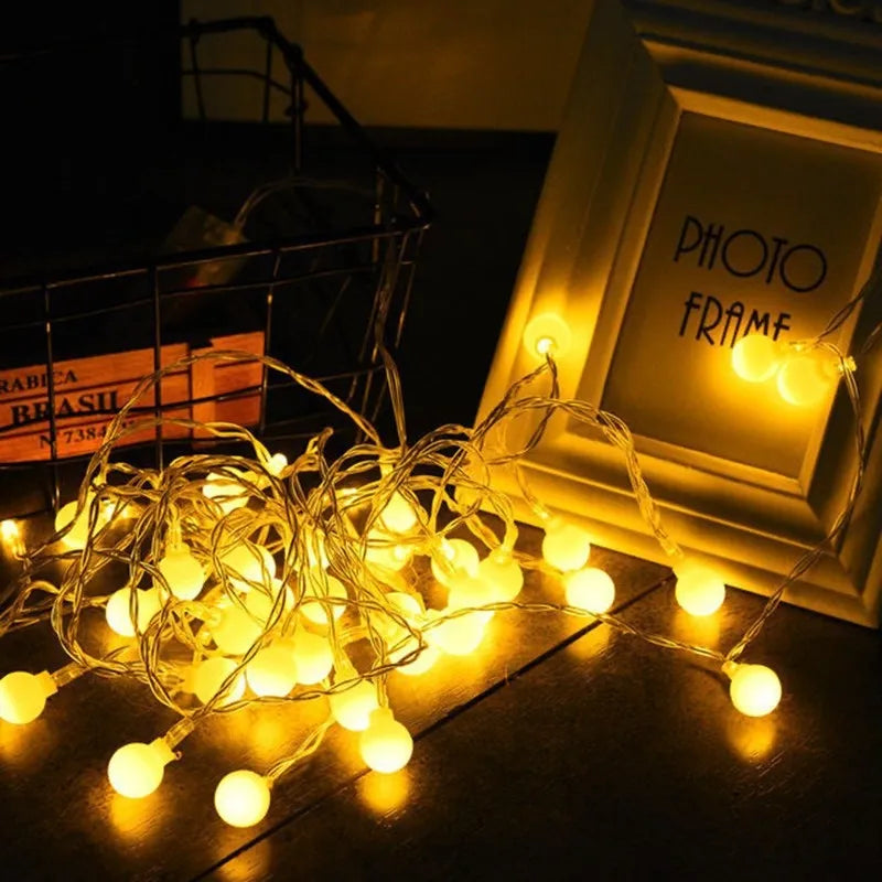 Elegant Pearl String Lights for Cozy Ambience