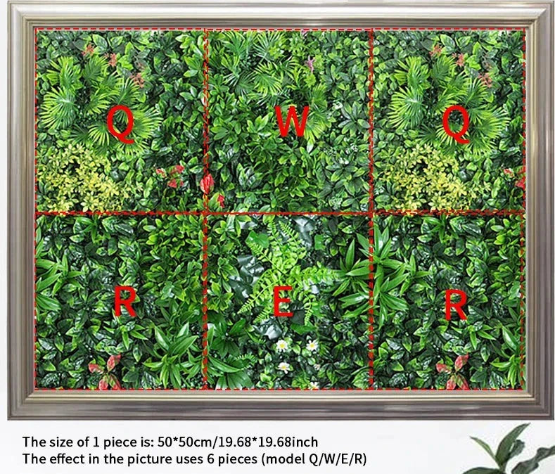 Lifelike Artificial Plant Wall Panel for Instant Greenery