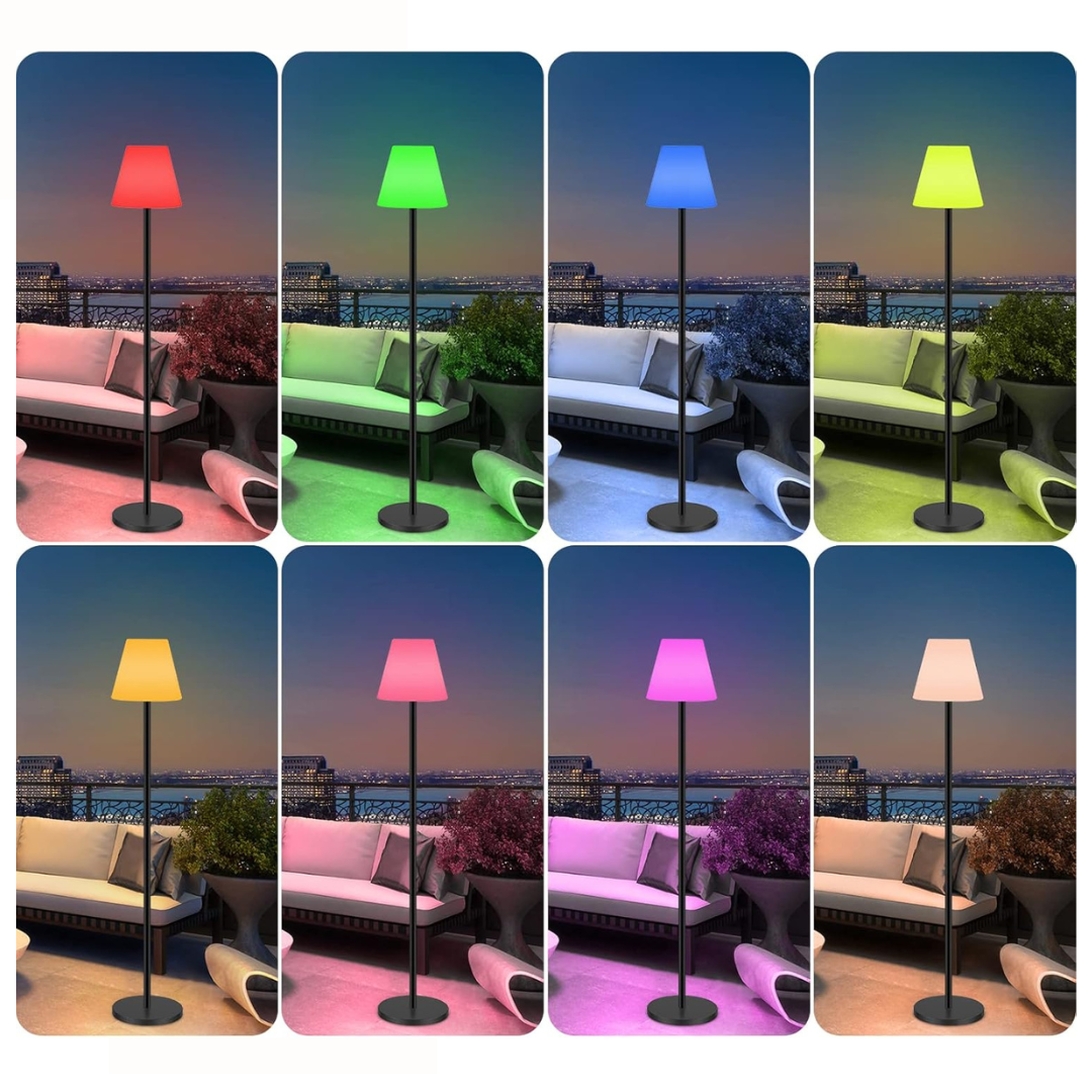 Eco-Friendly Solar-Powered Adjustable Floor Lamp for Versatile Home Lighting