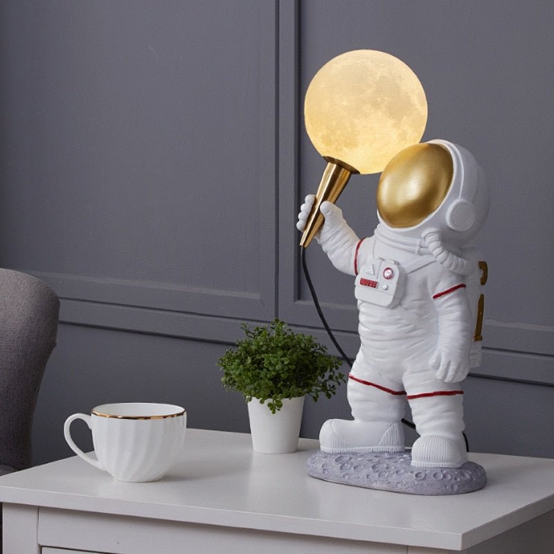 Astronaut Desk Lamp with Galaxy Glow