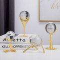 Elegant Crystal Ball Globe - Exquisite Glass Sphere for Home Decor