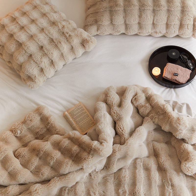 Luxurious Rabbit Faux Fur Pillow Cover