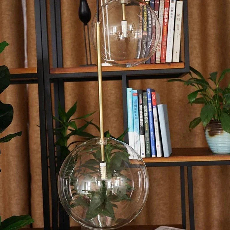 Elegant Hollow Glass Pendant