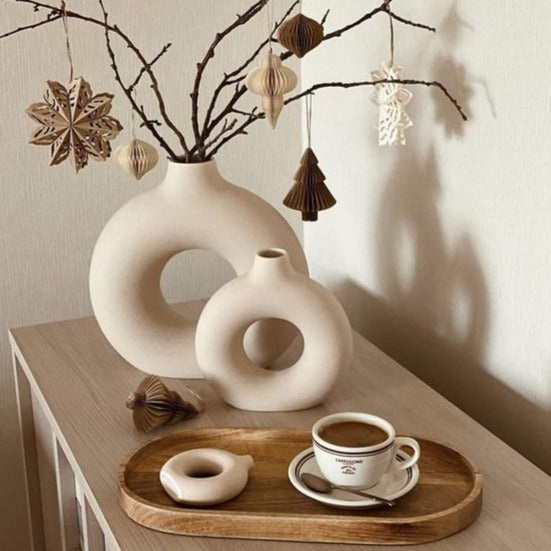 Halo 2-Piece Vase Set - Modern, Elegant Design