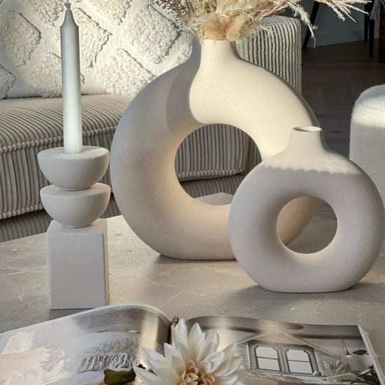 Halo 2-Piece Vase Set - Modern, Elegant Design