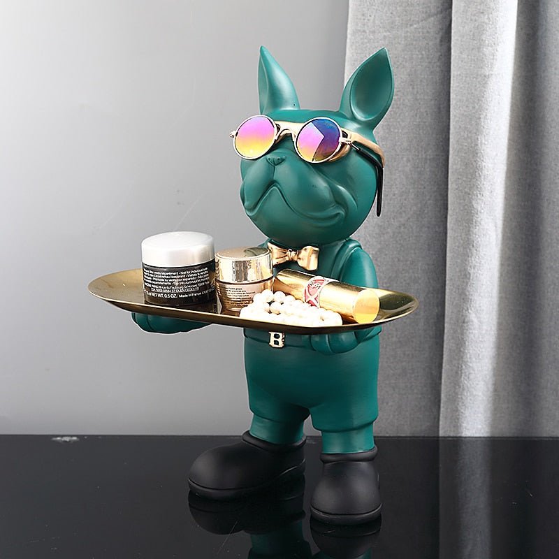 Charming French Bulldog Statue - Adorable Decorative Figurine for Home