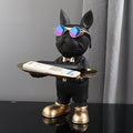 Charming French Bulldog Statue - Adorable Decorative Figurine for Home