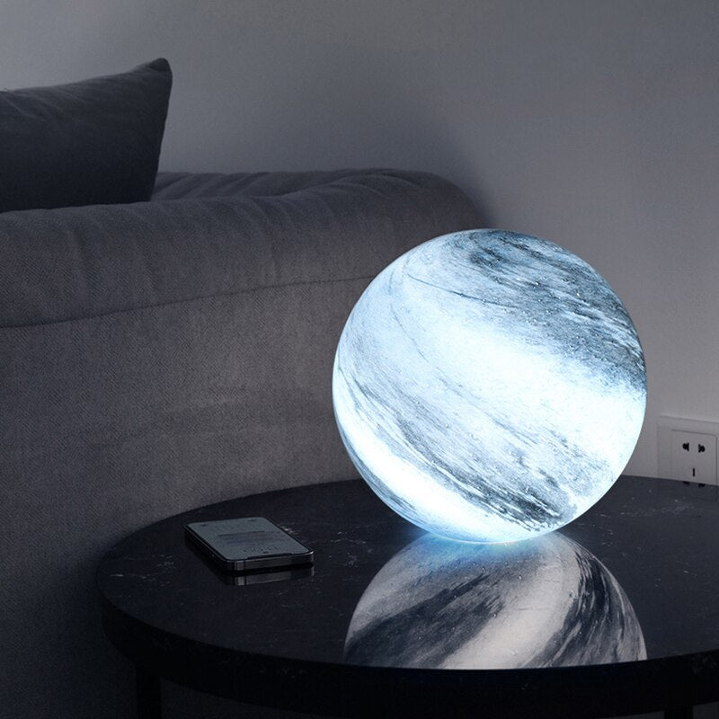 Luminous Glass Moon Lamp