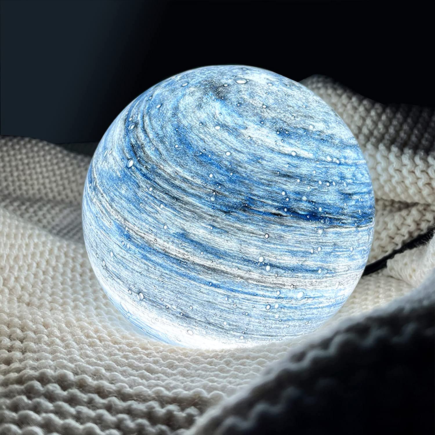 Luminous Glass Moon Lamp