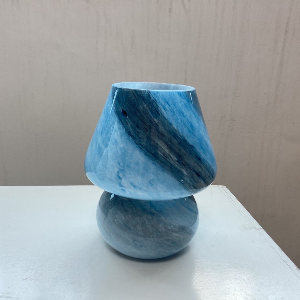 Glass Mushroom Lamp - Elegant Glass Accent Light for Cozy Ambience