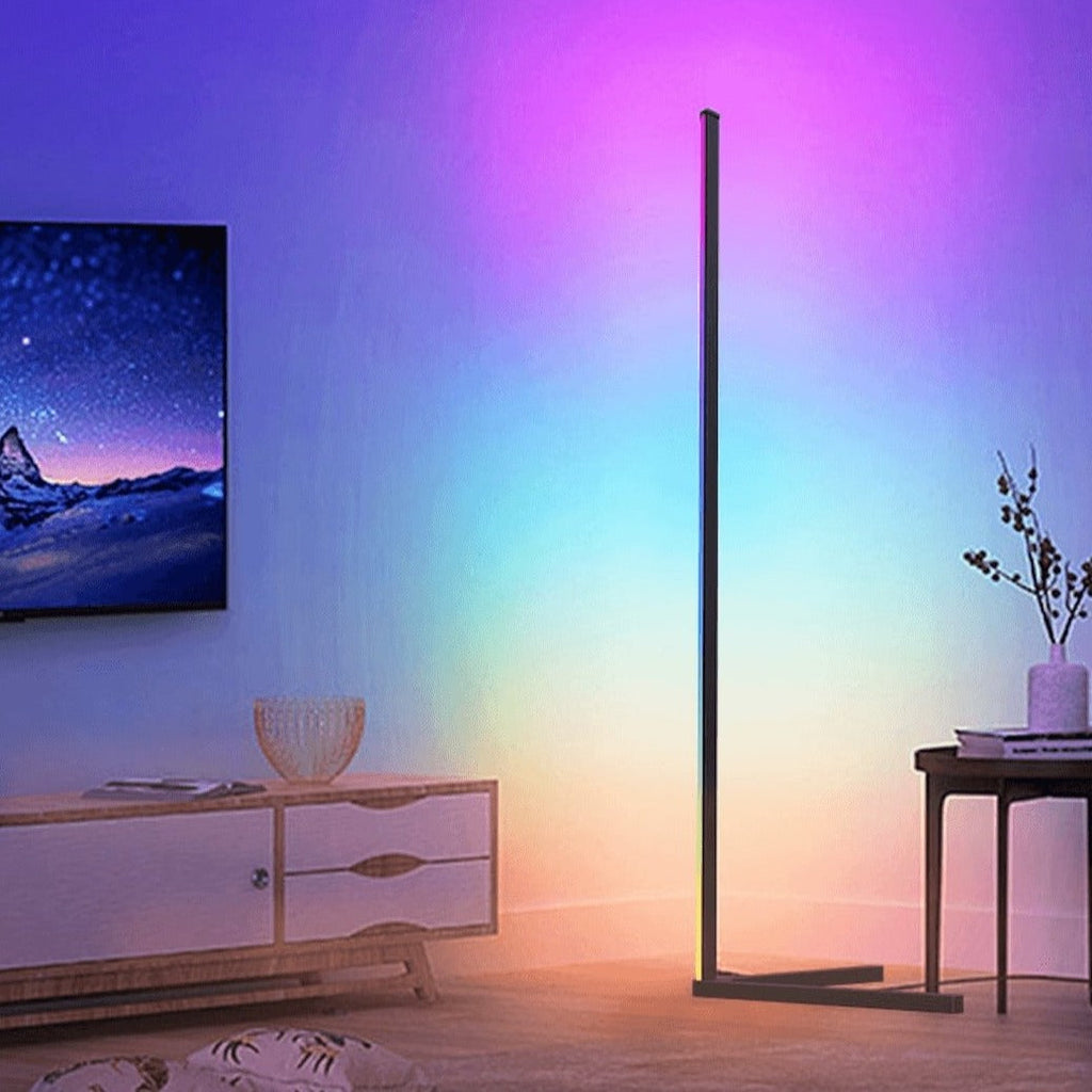 Helios Floor Lamp: Sleek, Modern Lighting for Bright, Cozy Ambience