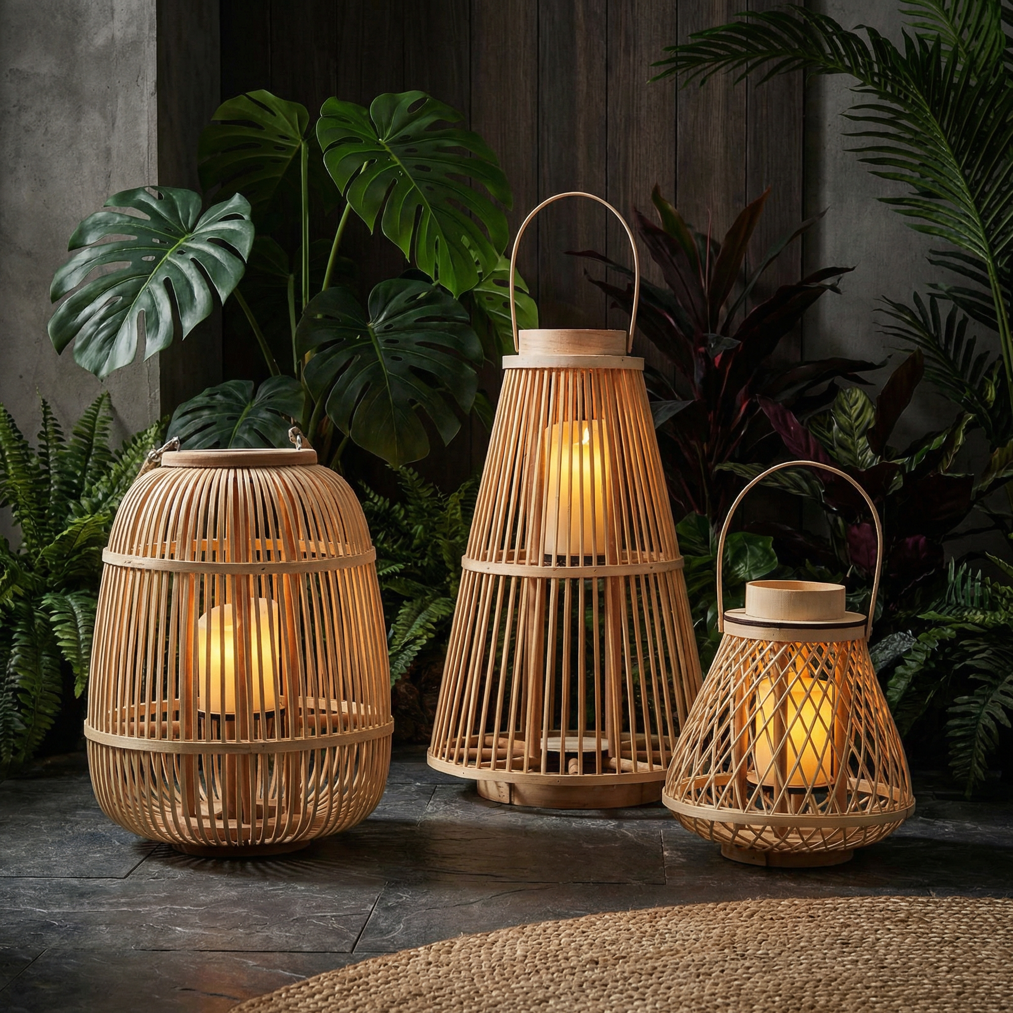 Handwoven Rattan Lanterns for a Warm, Natural Glow