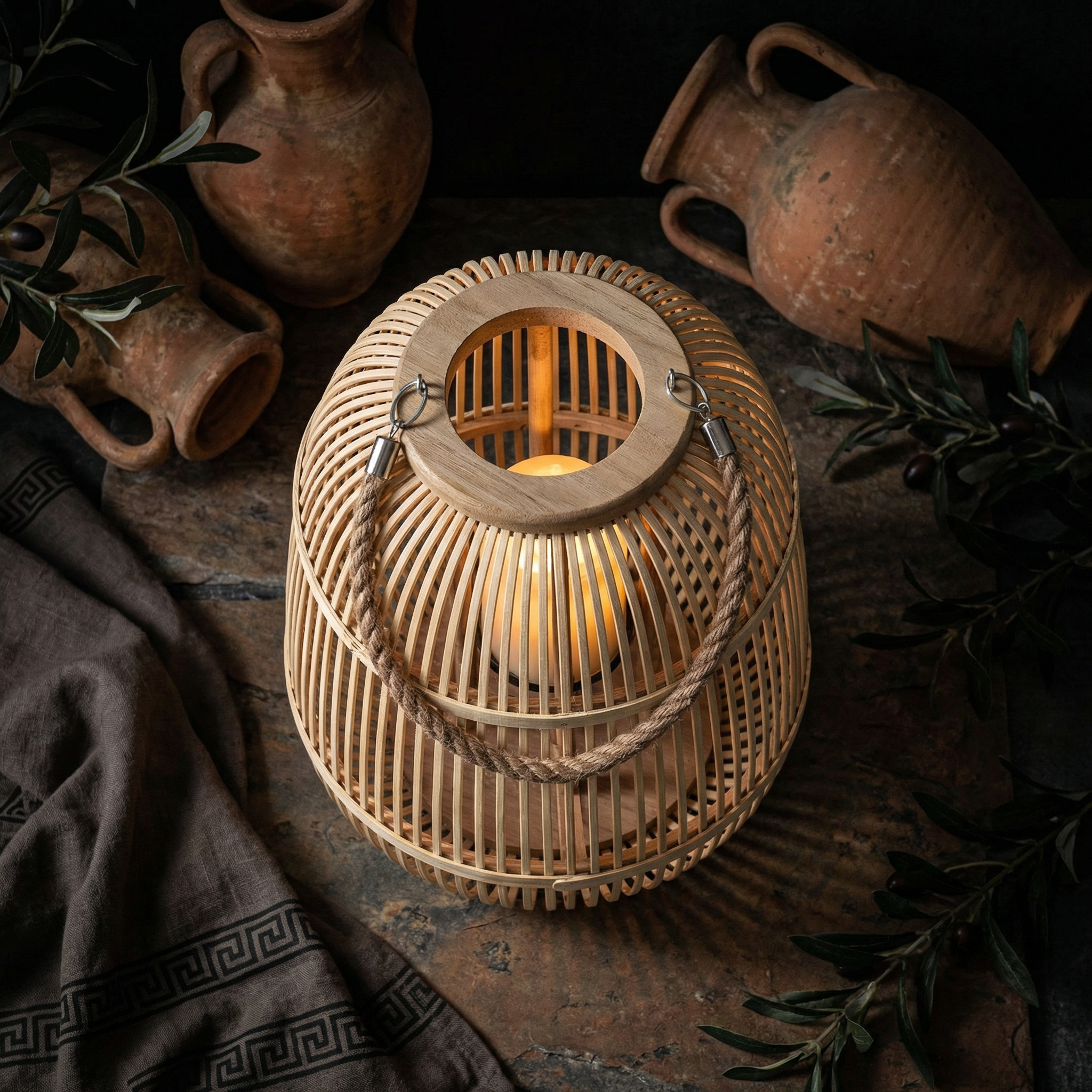 Handwoven Rattan Lanterns for a Warm, Natural Glow