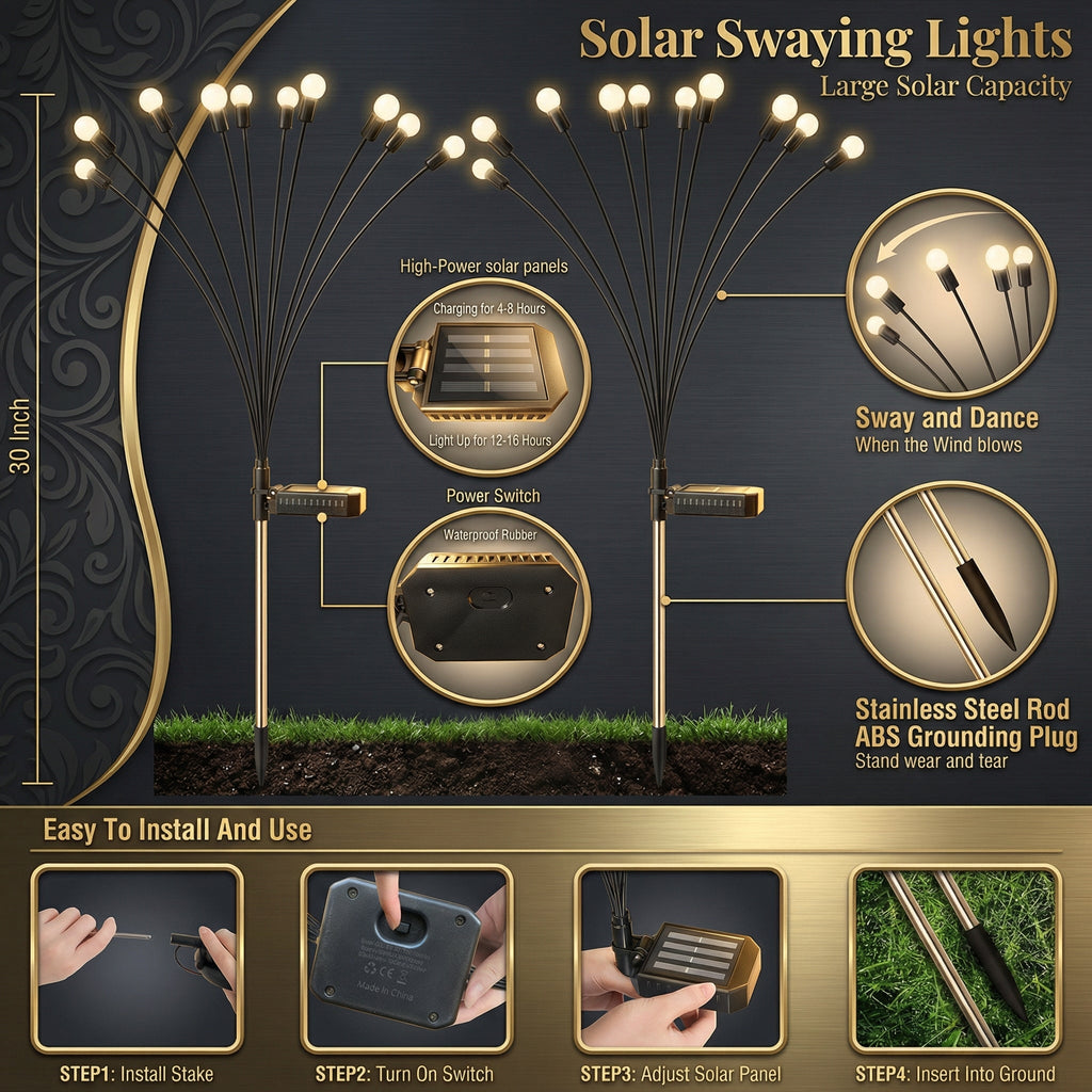 Dancing Solar Garden Lights