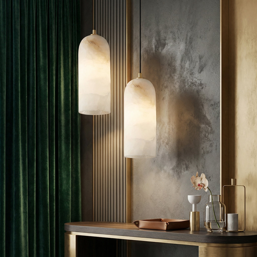 Elegant Marble Pendant Necklace