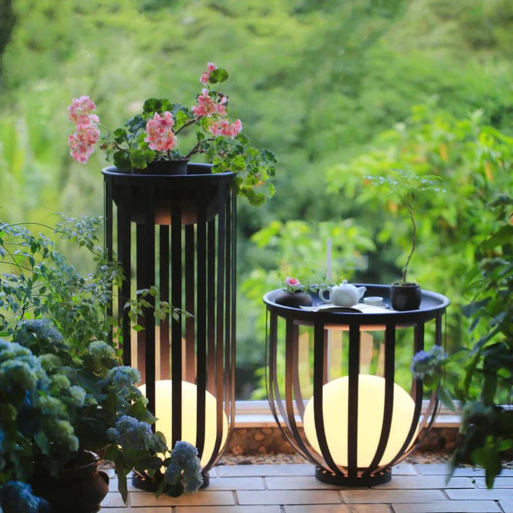 Solar Flower LED Garden Light on Stand - Outdoor Solar-Powered Decor