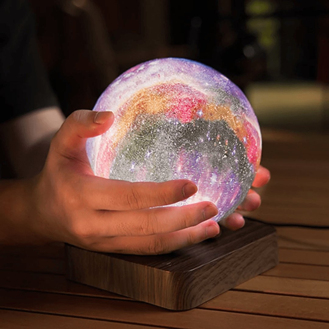 Levitating Galaxy Moon Lamp - 360° Floating Lunar Glow