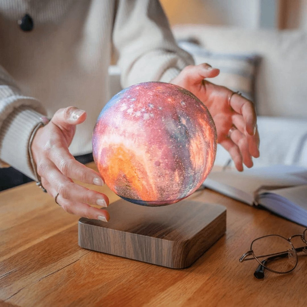 Levitating Galaxy Moon Lamp - 360° Floating Lunar Glow