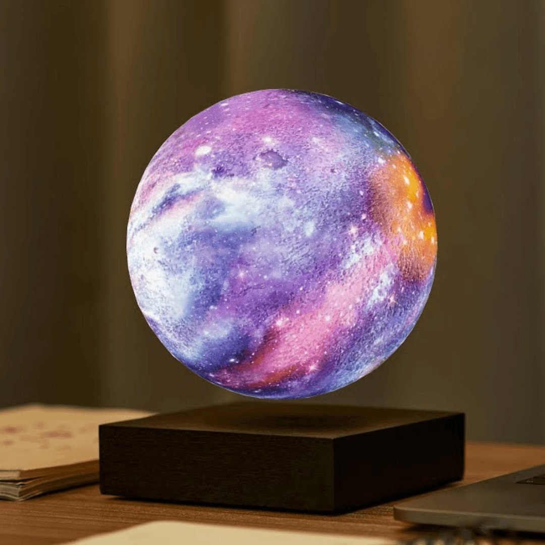 Levitating Galaxy Moon Lamp - 360° Floating Lunar Glow