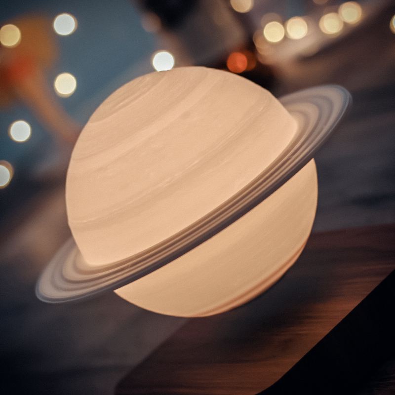Saturn Levitating Lamp — Gravity-Defying Floating Planet Night Light