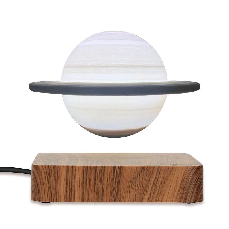 Saturn Levitating Lamp — Gravity-Defying Floating Planet Night Light
