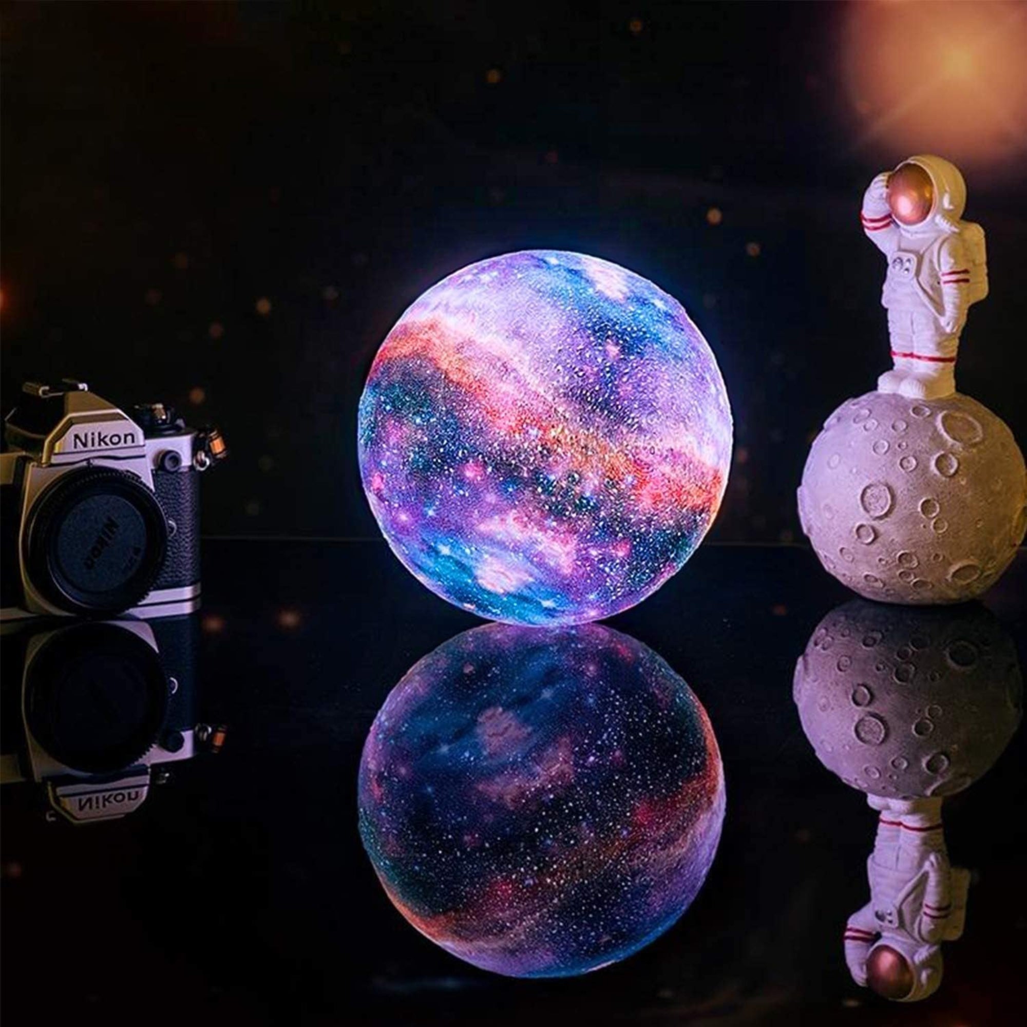 Galaxy Moon Lamp - Enchanting Nebula Night Light