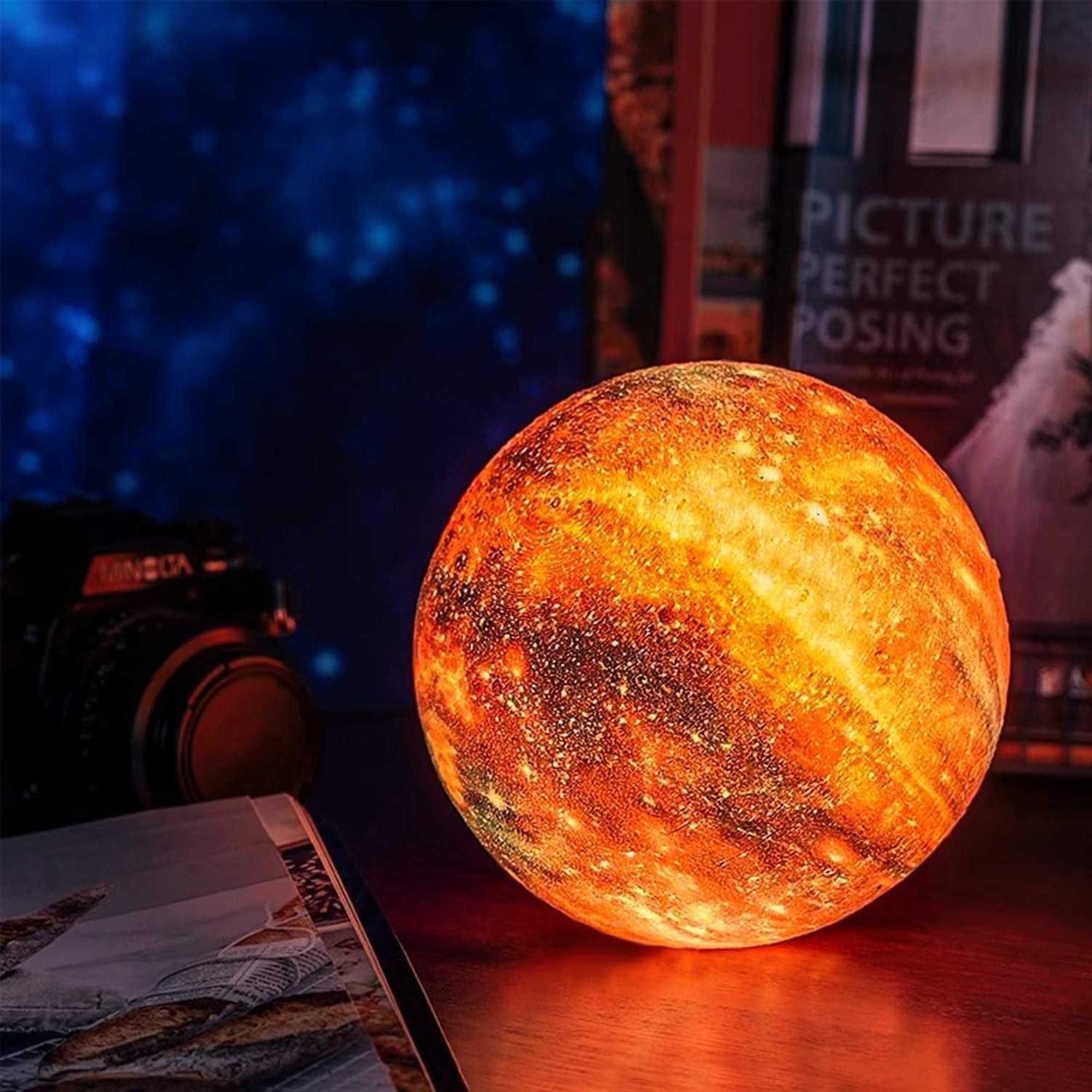 Galaxy Moon Lamp - Enchanting Nebula Night Light