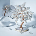 Elegant Aquamarine Stone Tree Crystal Sculpture