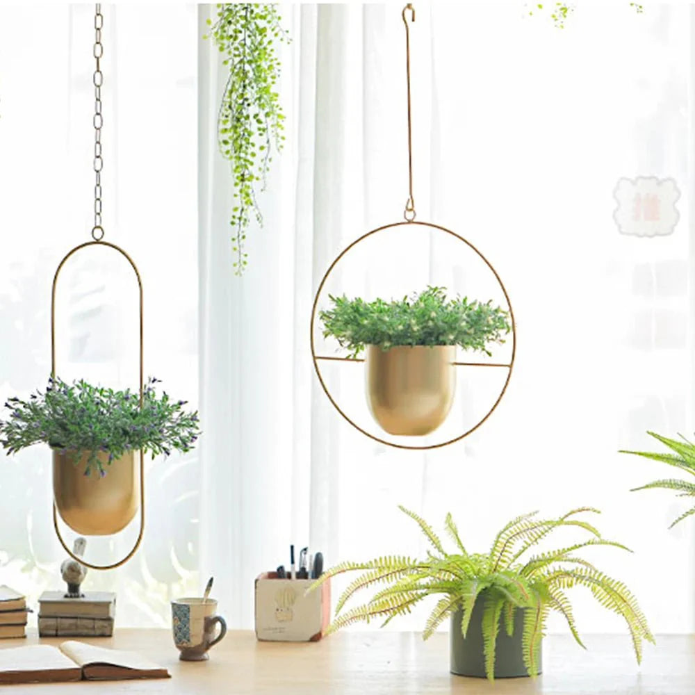 Halo Hanging Planter - Modern, Elegant Orb Plant Pot