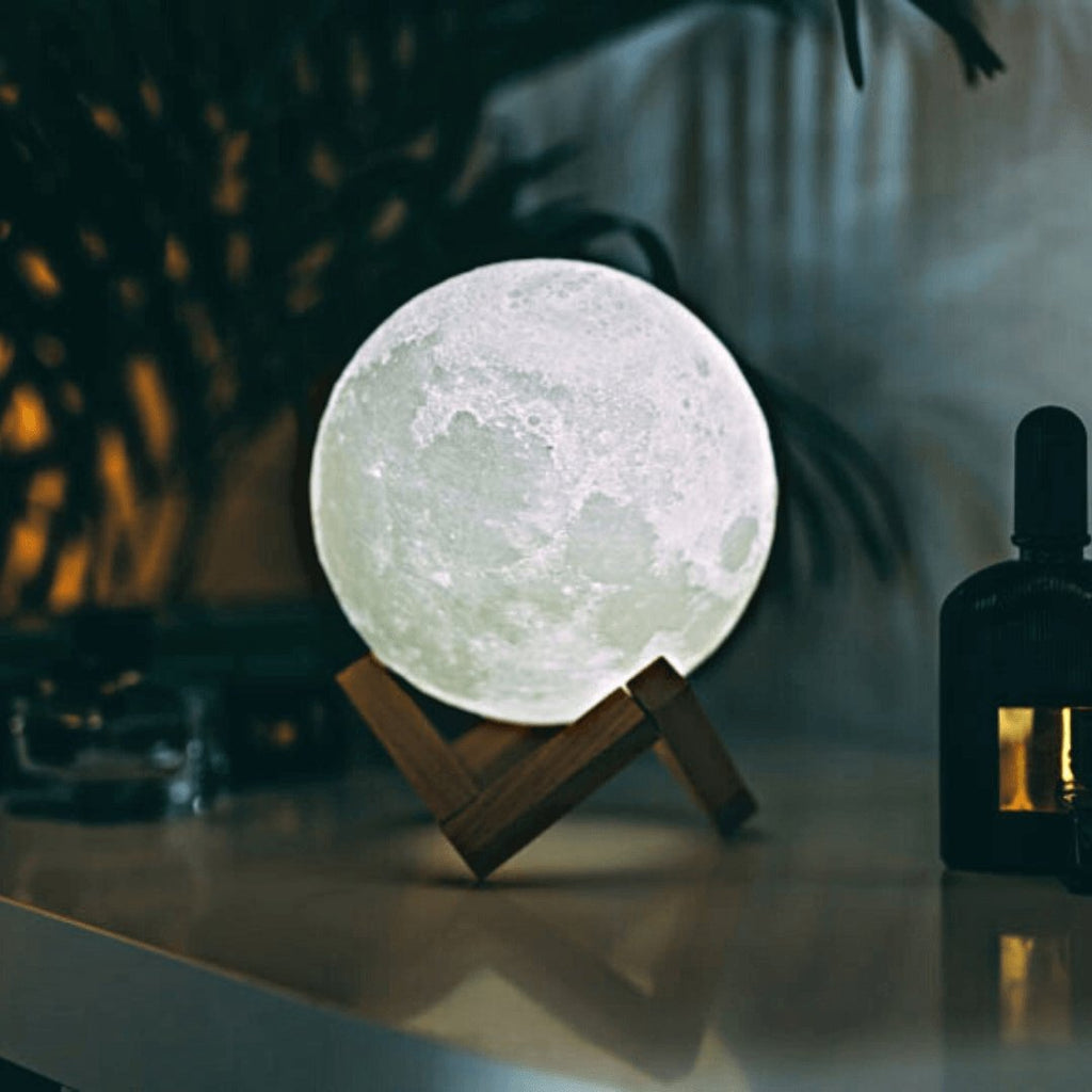 Lunar Glow Moon Lamp - Realistic Moonlight Night Light