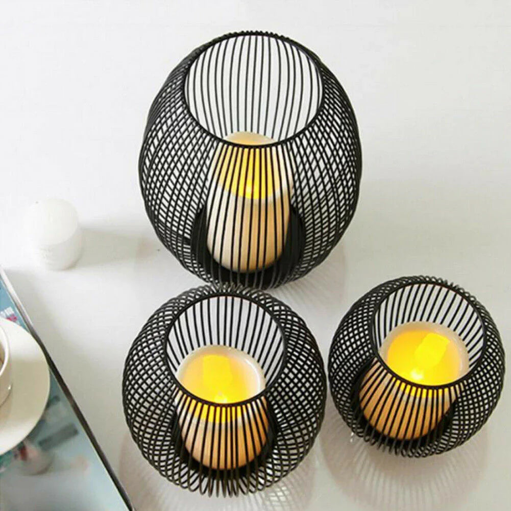 Sturdy Iron Candle Holder Stand