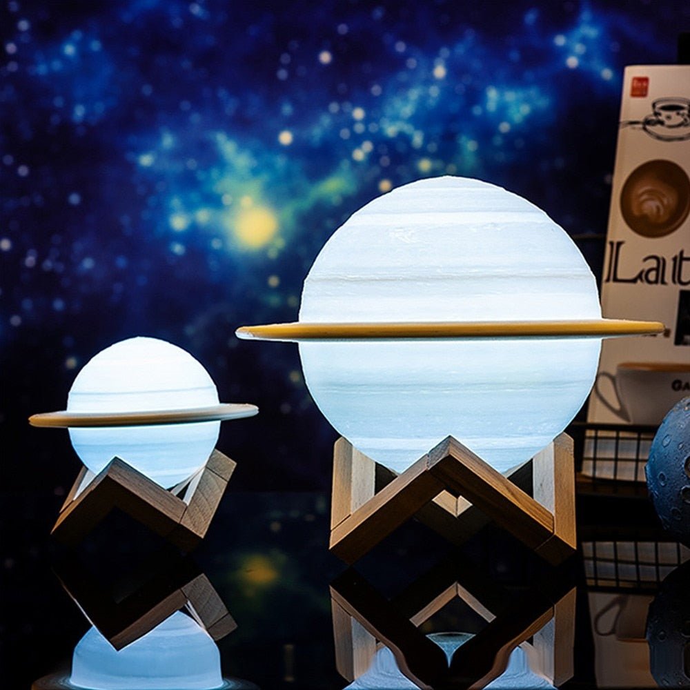 Saturn Lamp - Celestial Table Light with a Cozy Glow