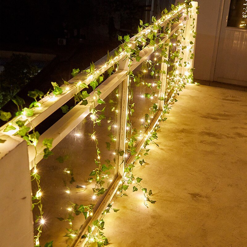 Solar Ivy String Lights - Enchanting Outdoor Garden Lighting