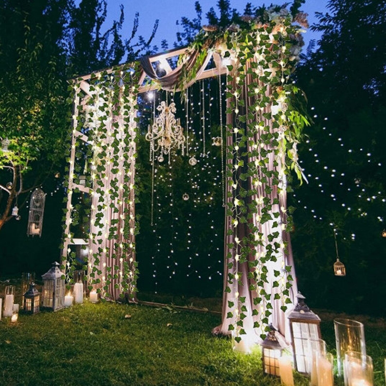 Solar Ivy String Lights - Enchanting Outdoor Garden Lighting