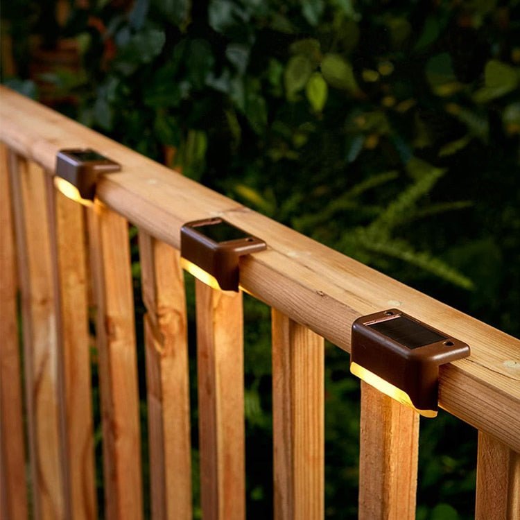 Solar-Powered Waterproof LED Stair Lights