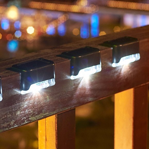 Solar-Powered Waterproof LED Stair Lights