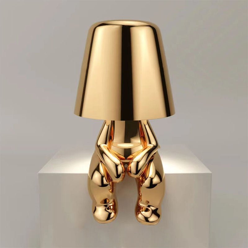 Golden Thinker Lamp