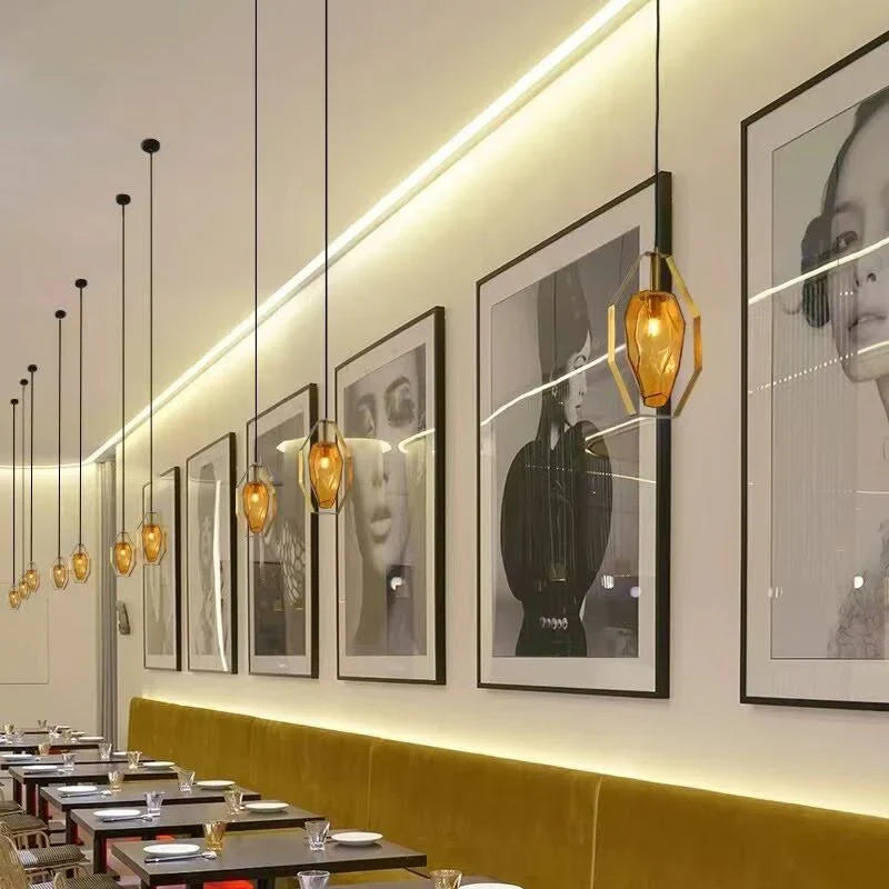 Handcrafted Stone Pendant Light