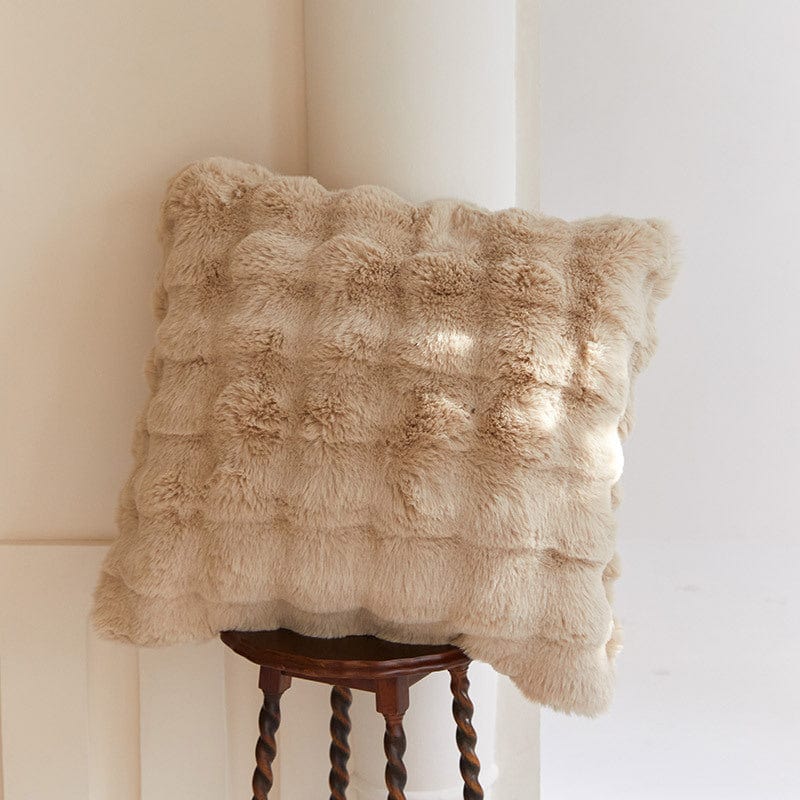 Luxurious Rabbit Faux Fur Pillow Cover
