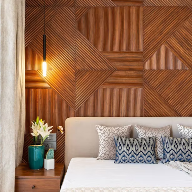 3D Wood Wall Panels – 4-Piece Set for a Striking Textured Accent Wall